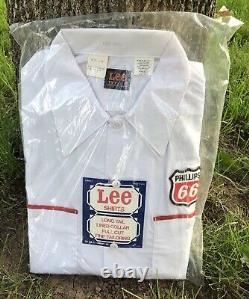 Vintage Phillips 66 Service Station Shirt LEE Made In USA NEW SEALED Small