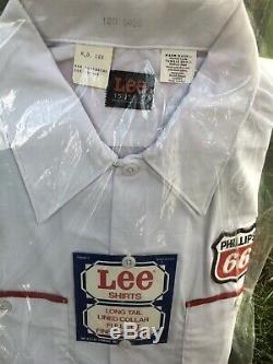 Vintage Phillips 66 Service Station Shirt LEE Made In USA NEW SEALED Small