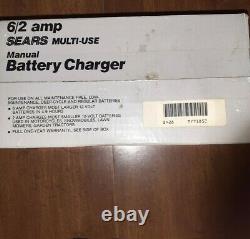 Vintage Sears Multi-use Manual Battery Charger Sealed never opened MADE IN USA
