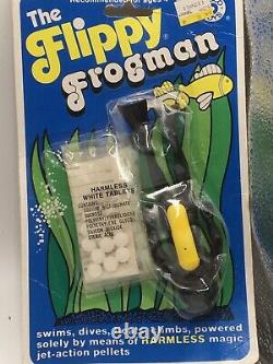 Vintage Toy The Flippy Frogman by Placo. New in Sealed Package. Made In USA