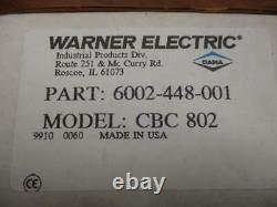 Warner Electric CBC-802 Clutch Brake Controller Factory Sealed NEW Made in U. S. A
