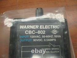 Warner Electric CBC-802 Clutch Brake Controller Factory Sealed NEW Made in U. S. A